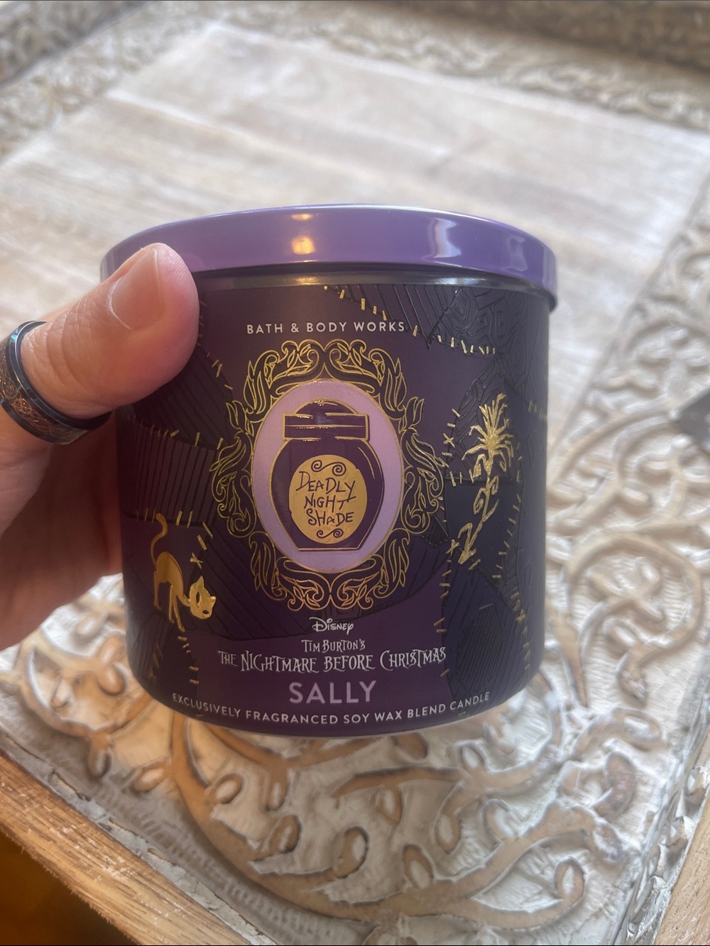 Bath & Body Works Purple Deadly Night Shade Sally Scented Candle